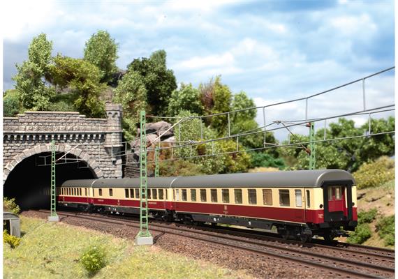 Märklin 43861 Schnellzugwagen Apmz 121 1. Klasse purpurrot/beig der DB - H0 (1:87) | Bild 3