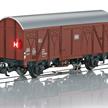 Märklin 4411 Start up - Gedeckter Güterwagen DB mit beleuchteter Schlusslaterne - H0 | Bild 1