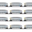 Märklin 45665 Zwölf Kohletransportwagen, sogenannte Hopper Cars der UP - H0 (1:87) | Bild 1