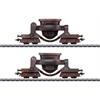 Märklin 46146 Schlackenwagen-Set 2-teilig, Spezialwagen zum Transport von Schlacke - H0