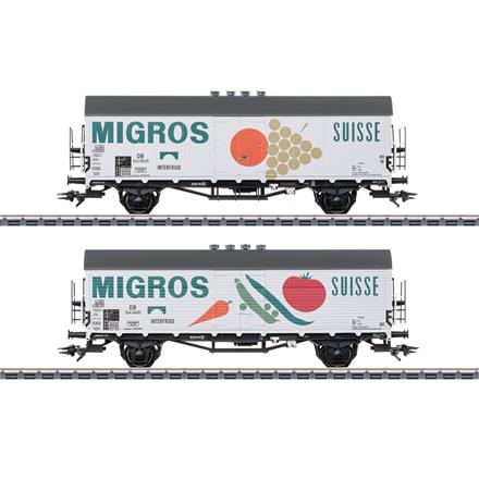 Märklin 46173 DB Kühlwagen-Set 2-teilig "MIGROS" Genossenschafts-Bund Zürich - H0 (1:87)