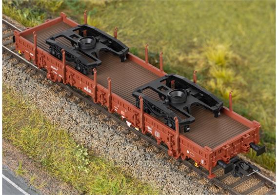 Märklin 46409 Rungenwagen Ks 446 der DB, beladen mit zwei Drehgestellen - H0 (1:87) | Bild 2