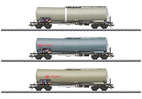 Märklin 46545 Drei vierachsige Kesselwagen der Bauart Zans der ermewa SAS - H0 (1:87)