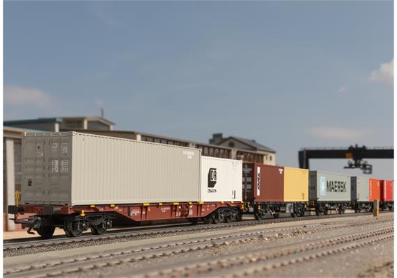 Märklin 47680 Container-Tragwagen-Set der DB, MHI - H0 (1:87) | Bild 4
