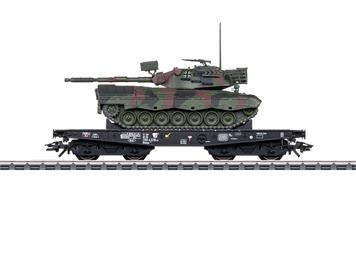 Märklin 48878 DB Schwerlast-Flachwagen Rlmmps mit Leopard 1A1, AC 3L - H0 (1:87)