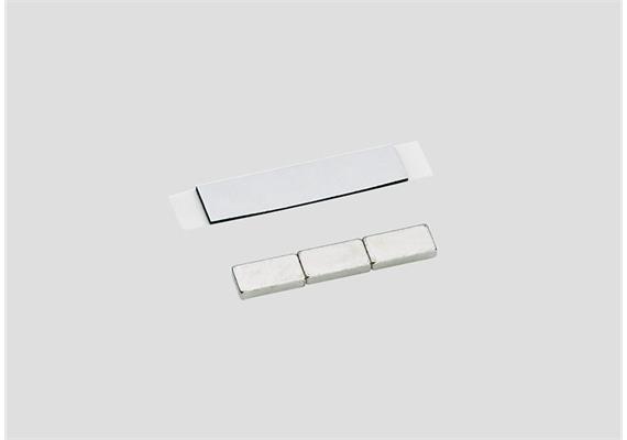 Märklin 7557 Fahrzeugmagnete, 3 Stück, 13 x 7 x 2,5 mm - H0 (1:87)