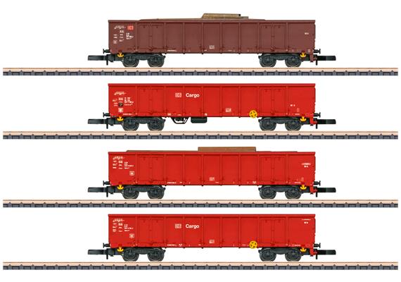 Märklin 82542 4 vierachsige offene Güterwagen Typ Eanos-x 052 der DB AG - Z (1:220)