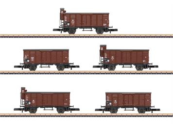 Märklin 86605 Güterwagen-Set (5) G10 der DR Brit-US Zone - Z (1:220)