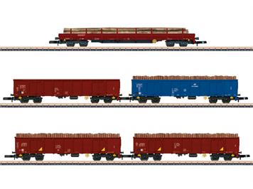 Märklin 86683 Wagen-Set Holztransport PKP - Z (1:220)