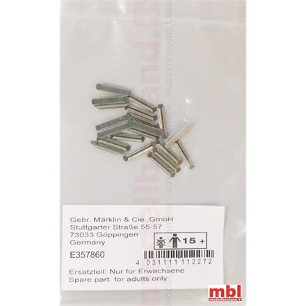 Märklin E357860 Verbindungslaschen, Metallverbinder K-Gleis, 20 Stück - H0 (1:87)