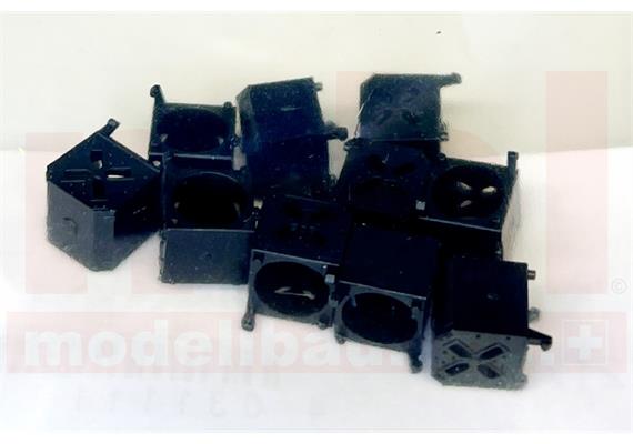 Märklin E522170 Laternenkasten für C-Gleis Doppelkreuzungsweiche 24624, 10 Stück - H0