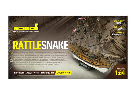 Mamoli 21736 Rattlesnake, Bausatz 1:64 | Bild 1
