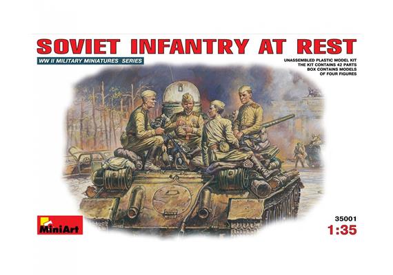 MiniArt 35001 Fig. Sov. Infanterie in Ruhe (4) - Massstab 1:35 | Bild 1