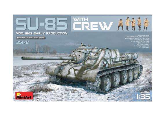 MiniArt 35178 SU-85 Früh. Prod. 1943 m. Bes. (5) - Massstab 1:35 | Bild 1