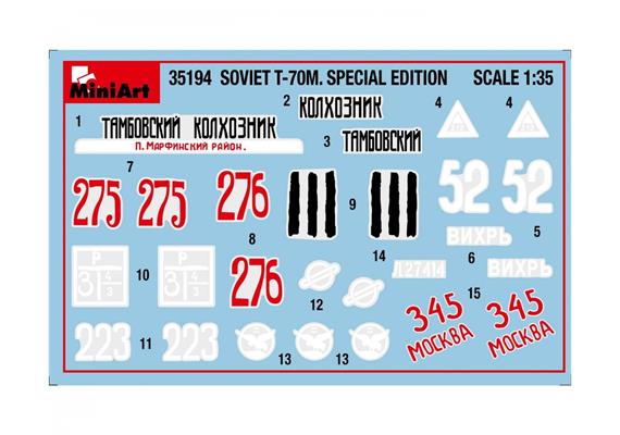 MiniArt 35194 Sowjetischer T-70M Leicht Panzer (5) Sp.Ed. - Massstab 1:35 | Bild 2