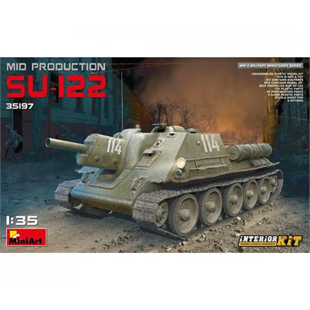 MiniArt 35197 SU-122 Mit. Prod. mit Interieur - Massstab 1:35