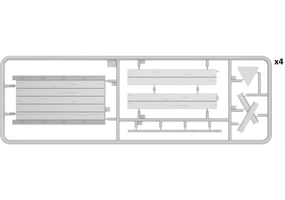 MiniArt 35666 Dior.-Set Bahnübergang mit Schranken - Massstab 1:35 | Bild 5