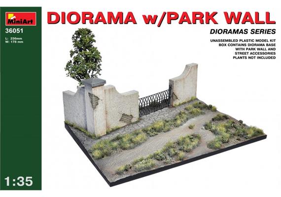 MiniArt 36051 Diorama w/Park Wall 1:35