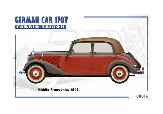 MiniArt 38016 Dt. PKW Typ 170V Cabrio - Massstab 1:35 | Bild 4