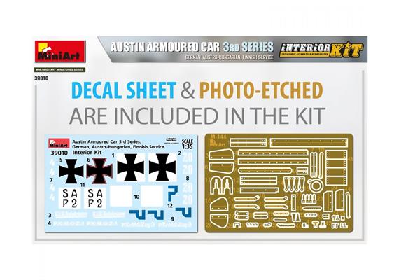 MiniArt 39010 Austin Spähpanzer 3Ser. Dt. Inter. - Massstab 1:35 | Bild 3