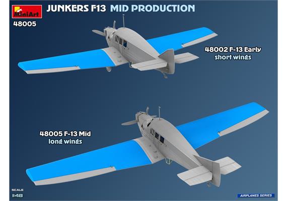 MiniArt 48005 Junkers F13 Zivil Mit. Prod. - Massstab 1:48 | Bild 4