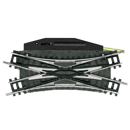 Minitrix 14968 Elektromagnetische Doppel-Kreuzungsweiche R1 - 30° - N (1:160)
