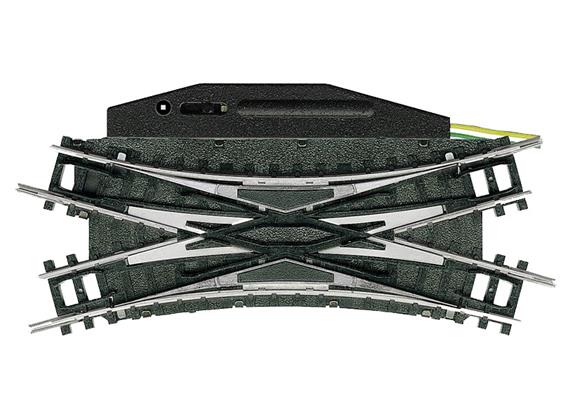 Minitrix 14968 Elektromagnetische Doppel-Kreuzungsweiche R1 - 30° - N (1:160)