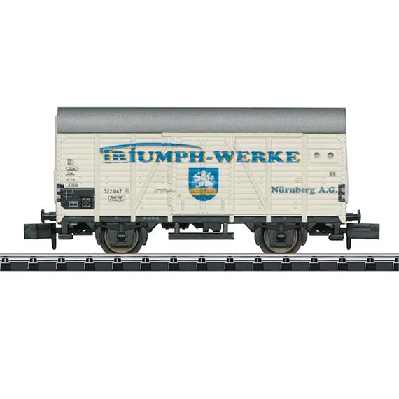 Minitrix 15398 gedeckter Güterwagen Bauart Gr 20. Privatwagen eingestellt bei der DB, N