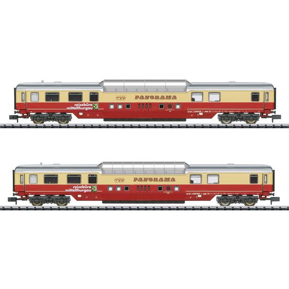 Minitrix 18711 Panoramawagen-Set „Sonder-TEE“ des Reisebüros Mittelthurgau CH - N (1:160)