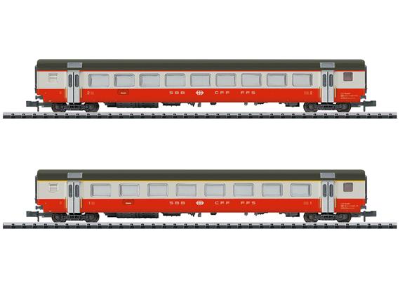 Minitrix 18721 Schnellzugwagen-Set "Swiss Express" Teil 2 der SBB - N (1:160)