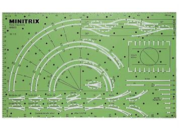 Minitrix 66600 Gleisplan-Schablone - Spur N (1:160)