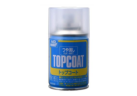 Mr. Hobby (Gunze Sangyo) Top Coat Flat Spray, 88 ml