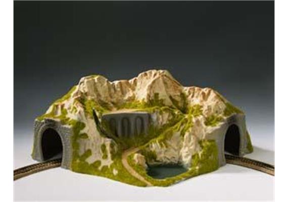 Noch 05130 Ecktunnel 1-gleisig, gebogen 41 x 37 cm, 20 cm hoch - H0 (1:87)