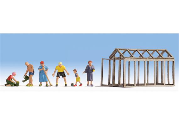 Noch 12030 Laser-Cut "Im Garten" mit 6 Figuren - H0 (1:87) | Bild 2