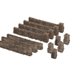 NOCH 13170 Bruchsteinmauer 12 Teile, Gesamtlänge 72 cm - H0 (1:87) | Bild 1