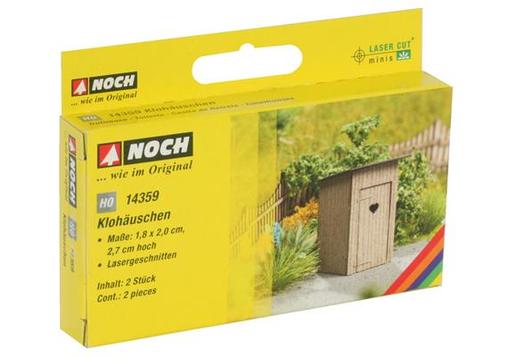 Noch 14359 Laser-Cut Klohäuschen 2 Stk. HO | Bild 3