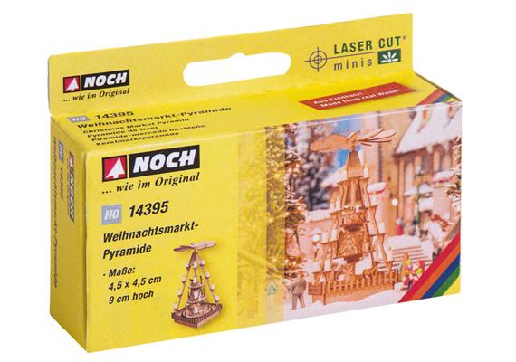 Noch 14395 Laser-Cut Weihnachtsmarkt-Pyramide - H0 (1:87) | Bild 1