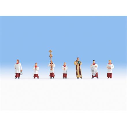 Noch 15410 Pfarrer und Ministranten - H0 (1:87)