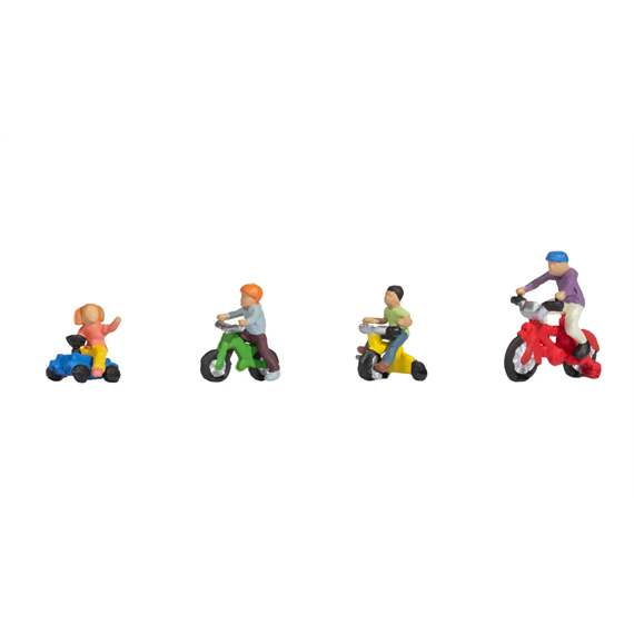 Noch 15908 Kinder auf Kinderfahrrädern - H0 (1:87)