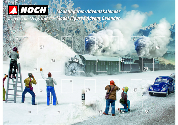 NOCH 15998 Figuren-Adventskalender 2025 - H0 (1:87)