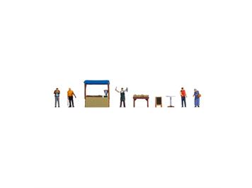 Noch 16228 Figuren-Themenwelt „Fischstand" - H0 (1:87)