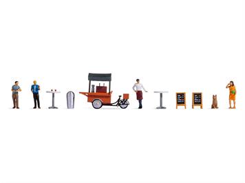 Noch 16230 Figuren-Themenwelt „Kaffeestand" - H0 (1.87)
