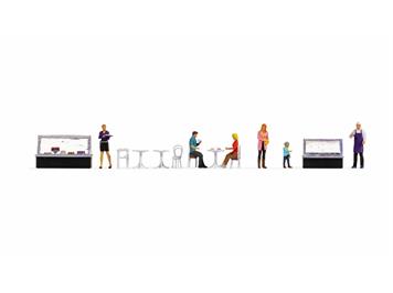 Noch 16245 Figuren-Themenwelt "Cafe" - H0 (1:87)