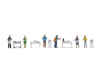 Noch 16277 Figuren-Themenwelt „Buffet 3“ - H0 (1:87)