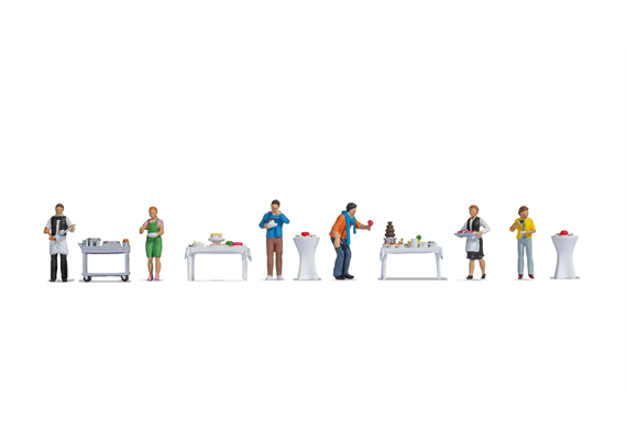Noch 16277 Figuren-Themenwelt „Buffet 3“ - H0 (1:87) | Bild 1