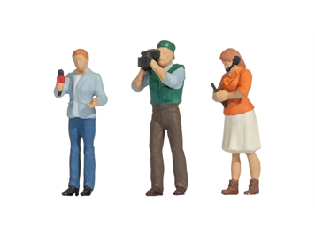 Noch 16605 Funny-Scenes „Reporter Team" - H0 (1:87)
