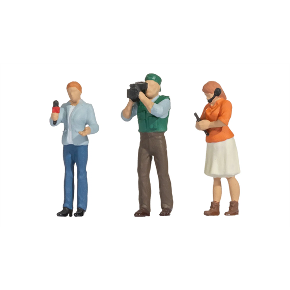 Noch 16605 Funny-Scenes „Reporter Team" - H0 (1:87)