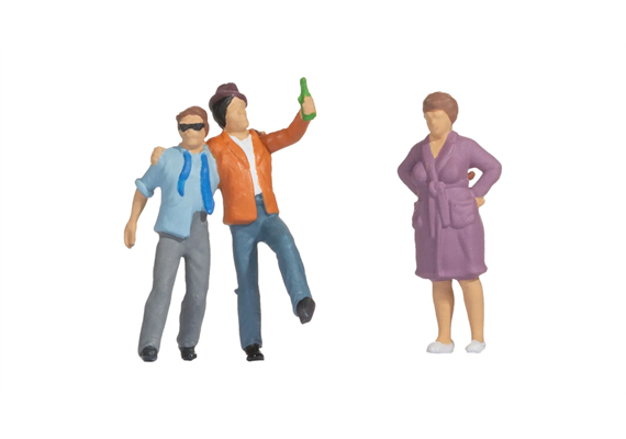 Noch 16606 Funny-Scenes „Saufbrüder" - H0 (1:87)