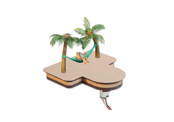 Noch 21772 micro-motion Palmen mit Hängematte - H0 (1:87) | Bild 1