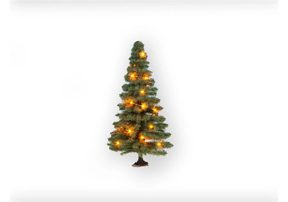 Noch 22131 Beleuchteter Weihnachtsbaum grün mit 30 LED - H0, TT, 0